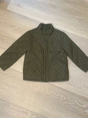 J. Crew Quilted Kids Jacket in Olive